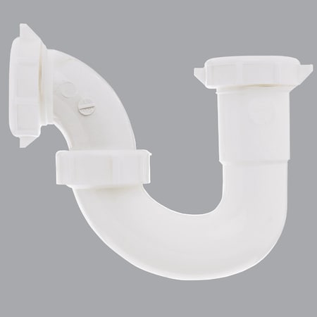 All-Source 1-1/2 In. x 1-1/4 In. White Plastic Sink Trap 494976